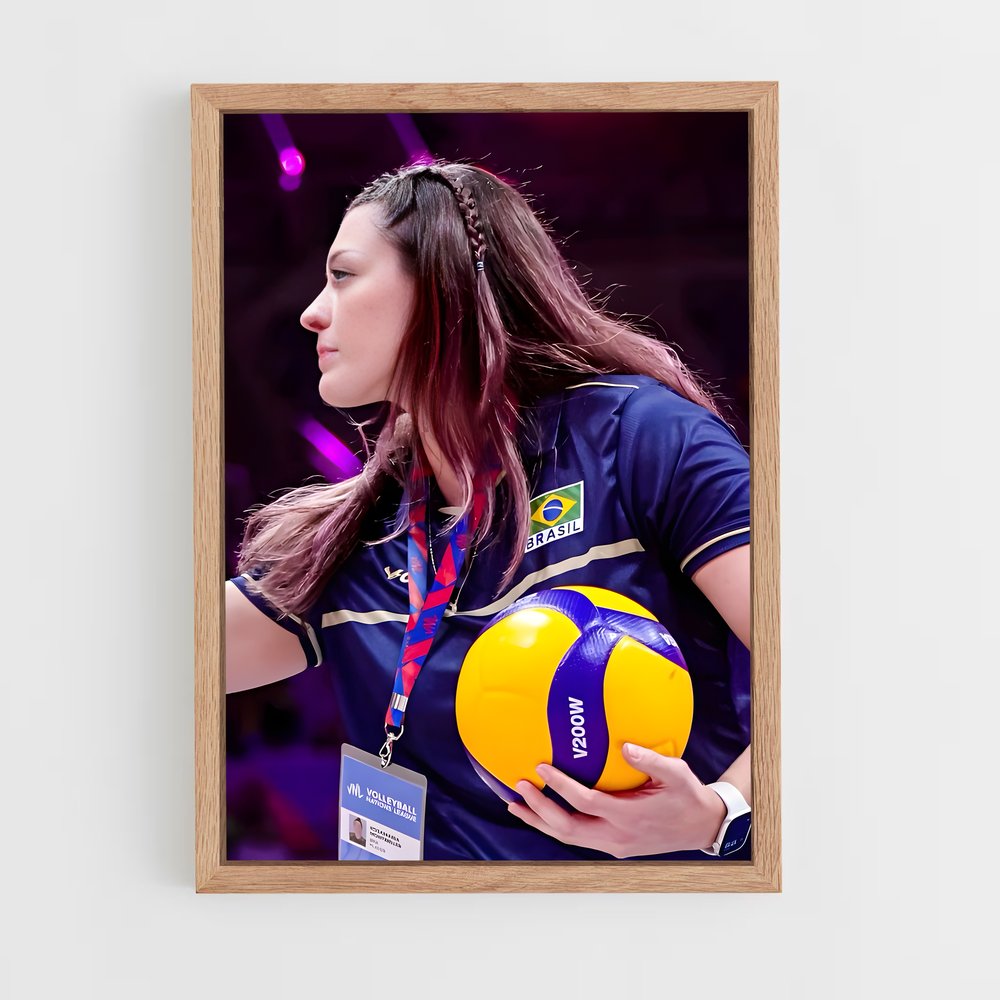 Poster Volleyball league repousser (vue 4)